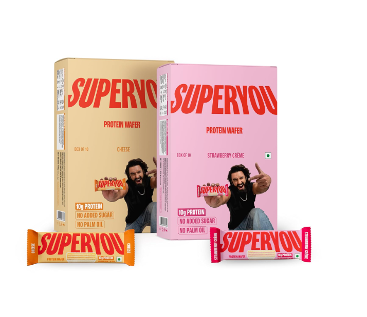 SuperYou Strawberry Protein Wafer Bars Packs