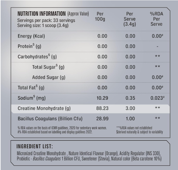 SuperYou Pro Micronized Creatine Monohydrate Powder