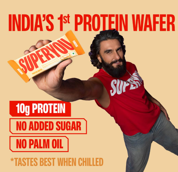 SuperYou Cheese Protein Wafer Bars - Pack of 10(40g Each Pack)