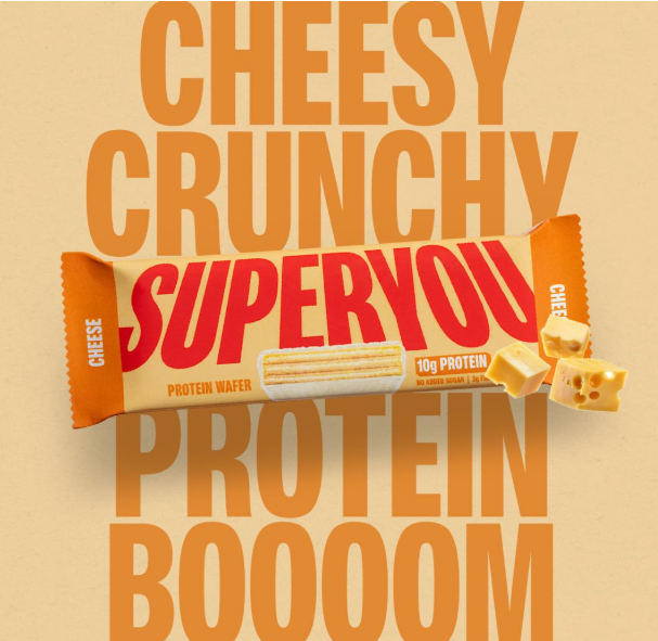 SuperYou Cheese Protein Wafer Bars - Pack of 10(40g Each Pack)