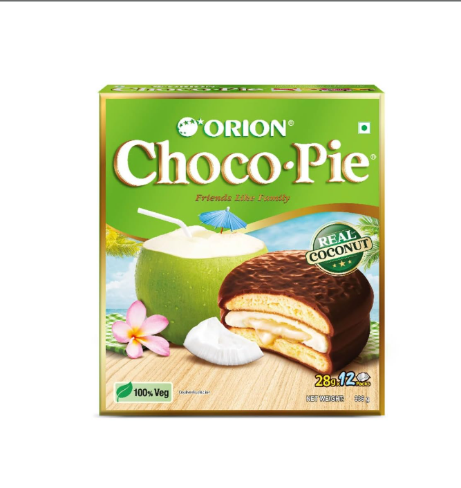 Orion Real Coconut Chocopie Cookies - 12 pcs