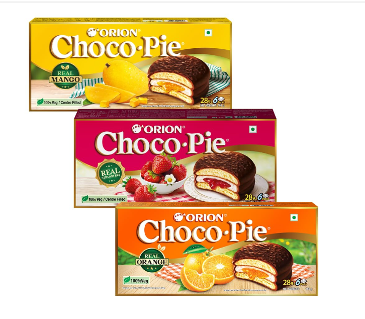 Orion Fruity Chocopie combo - Pack of 3(1500g)