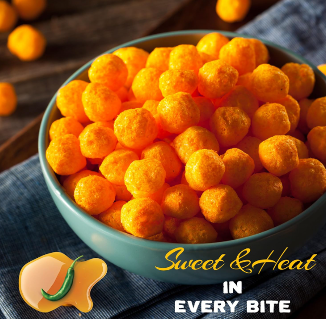 Cornitos Crusties puffs Honey Chilli Potato flavour Balls - 55g