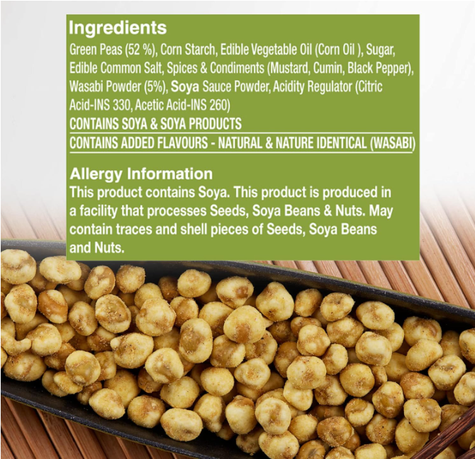 Cornitos Coated Green Peas Wasabi - 150 Gms