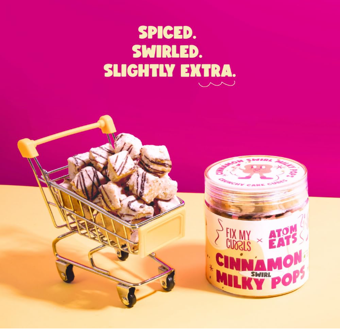 Atom Eats Cinnamon Swirl Milky Pops - Pack of 1