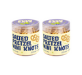 Atom Eats | Salted Mini Pretzel Knots in Jar - Pack of 2 (70g Each Pack)
