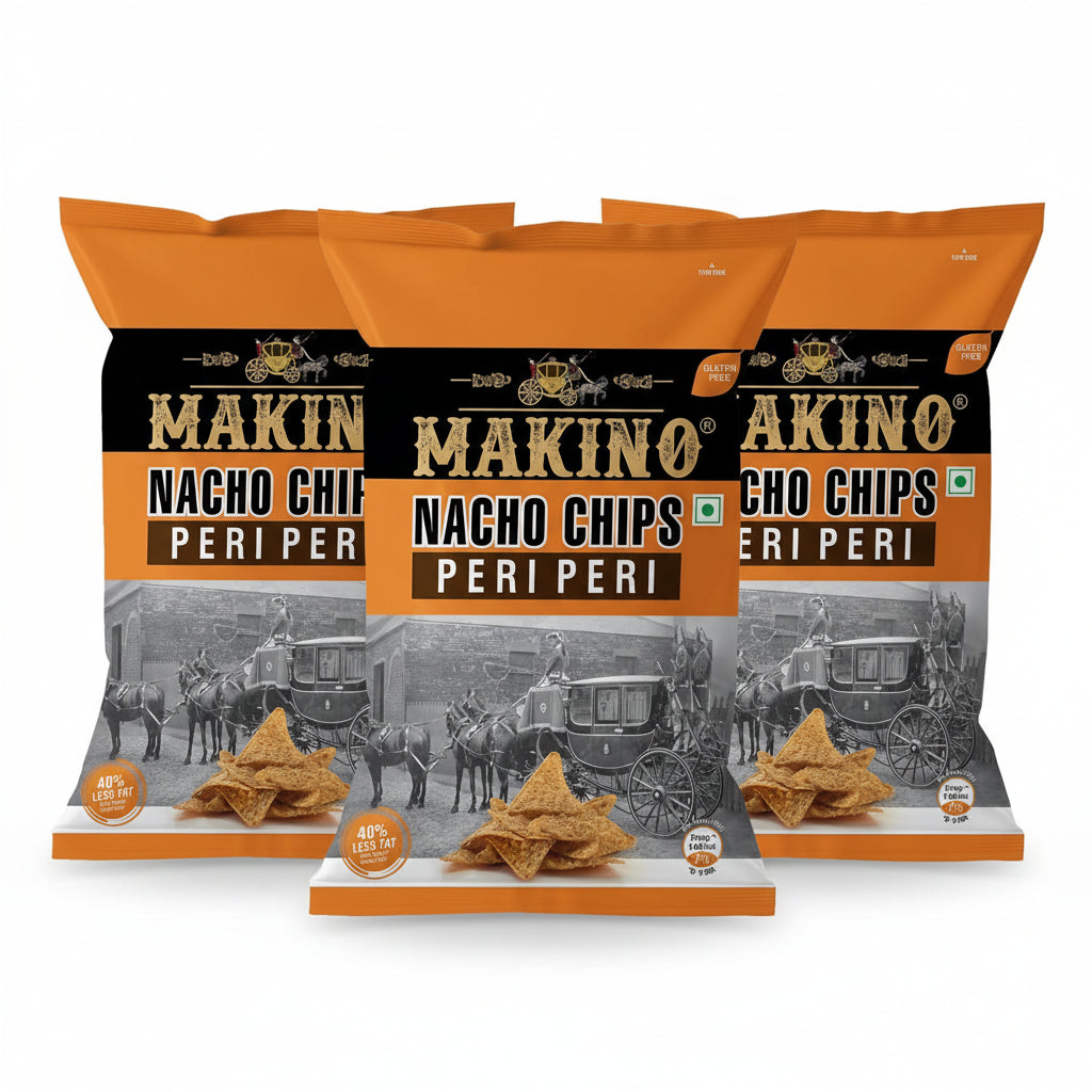 Makino - Nacho Chips Cheese Flavour - Pack of 3(60g Each Pack)