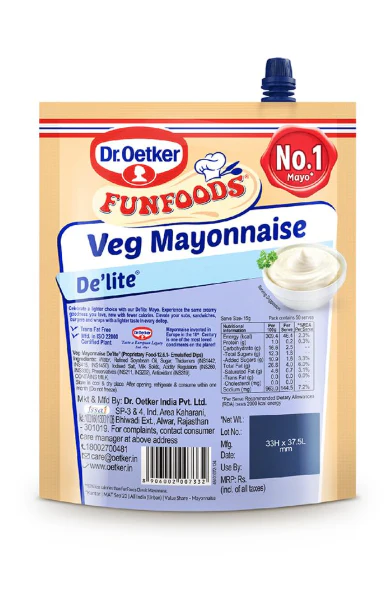 Dr. Oetker FunFoods Veg Mayonnaise De’lite