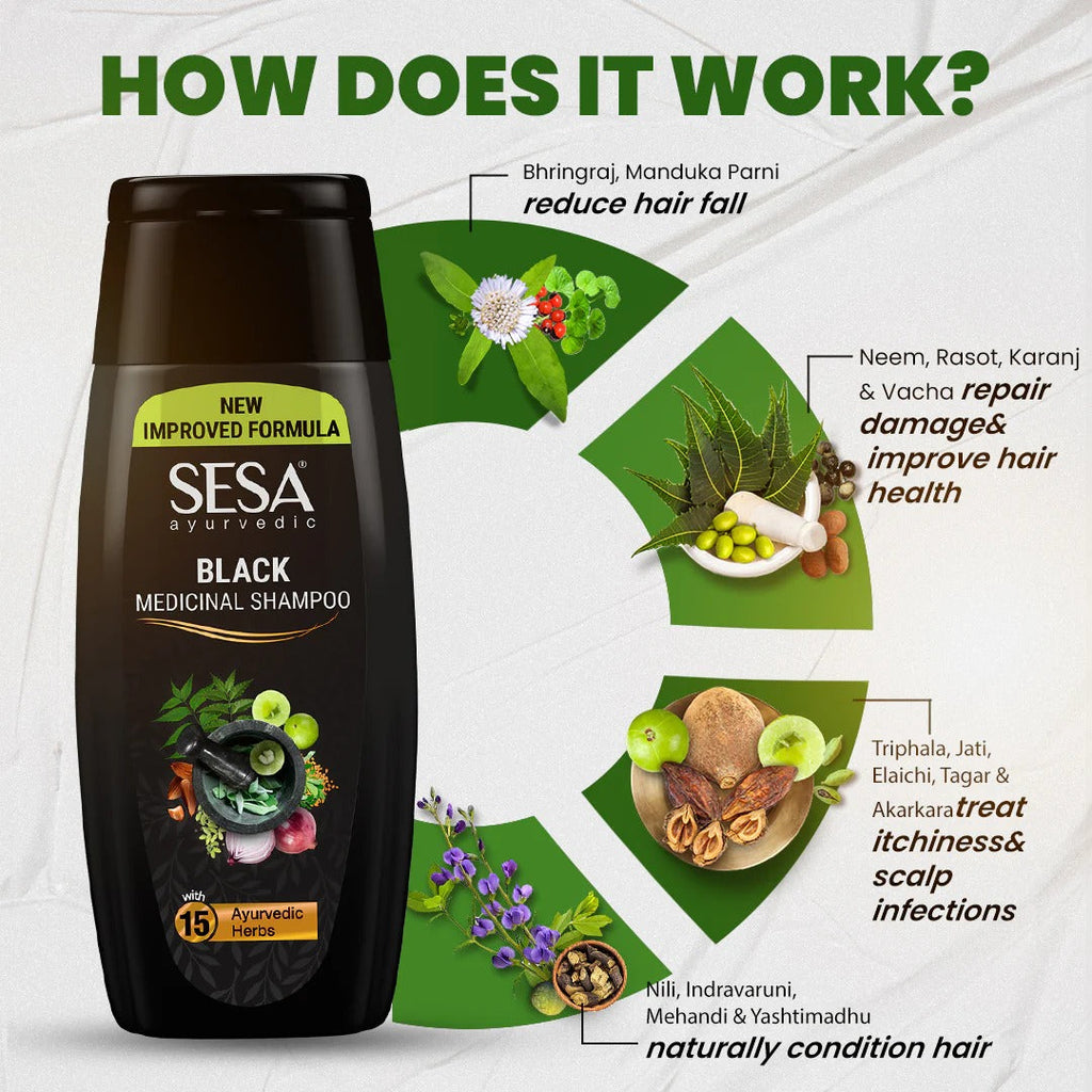 Sesa Ayurvedic Anti-Hair Fall Shampoo - 500 ml