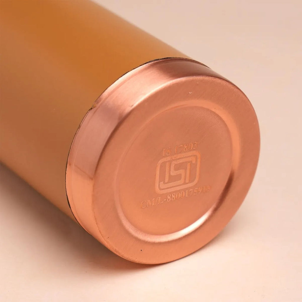 Isha Life Copper Water Bottle (Coated) - 950 ml