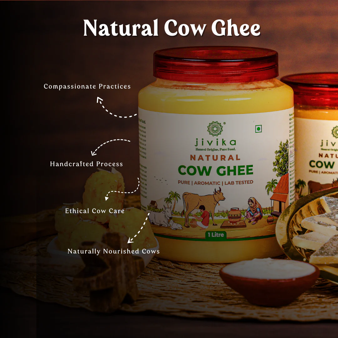 Jivika Pure Natural Cow Ghee - 1000 ml