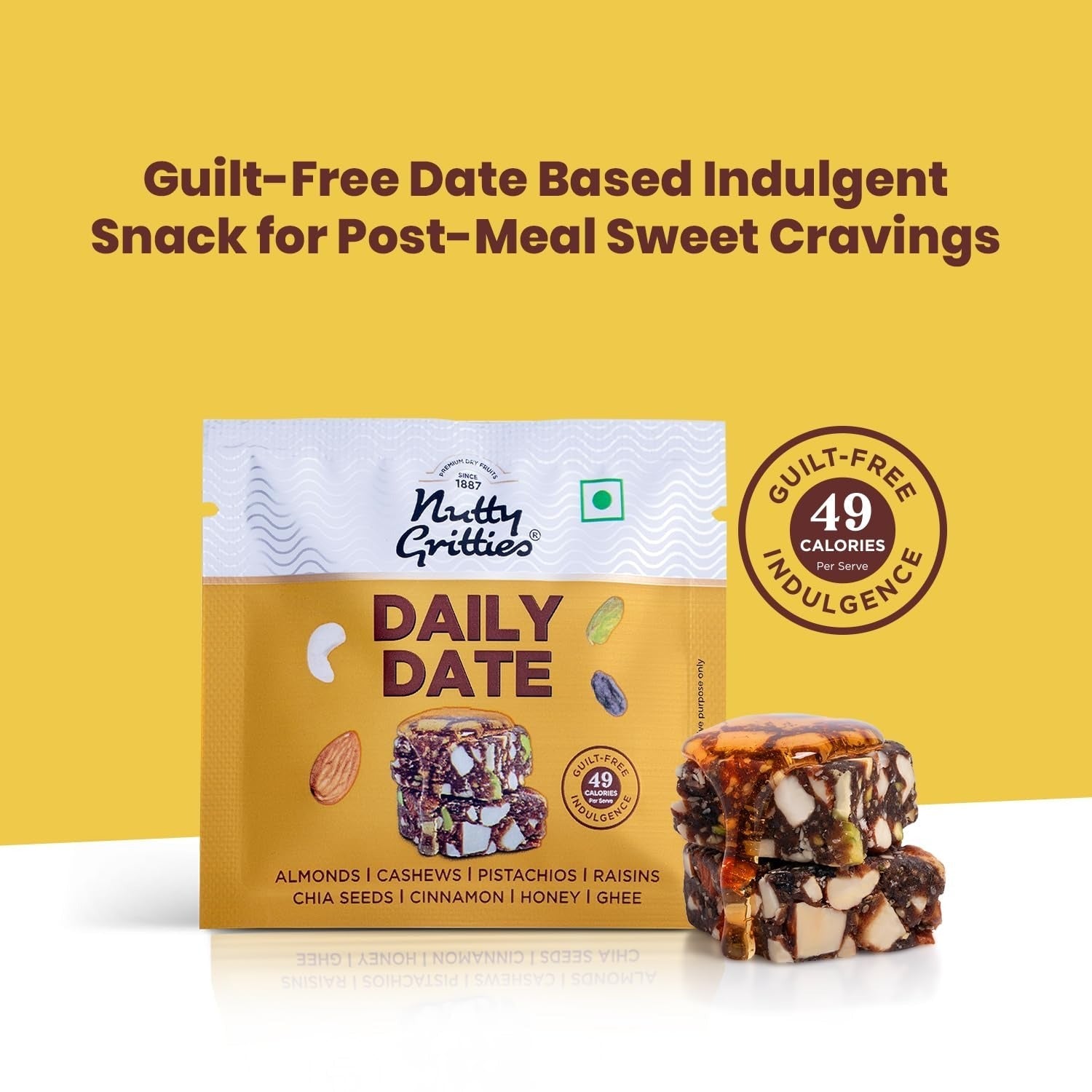 Nutty Gritties Daily Date - Pack of 10(12g Each Pack)