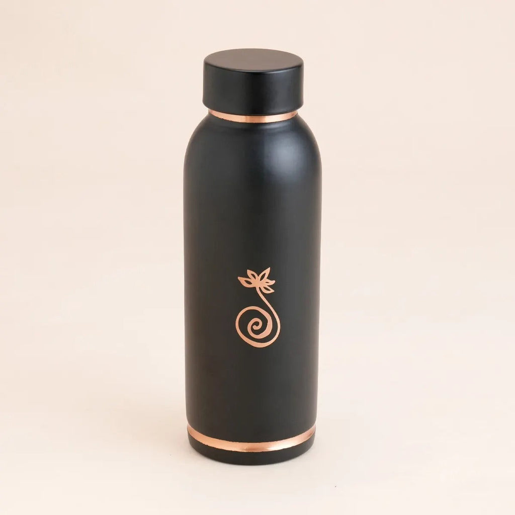 Isha Life Compact Copper Water Bottle (Coated) – 700 ml