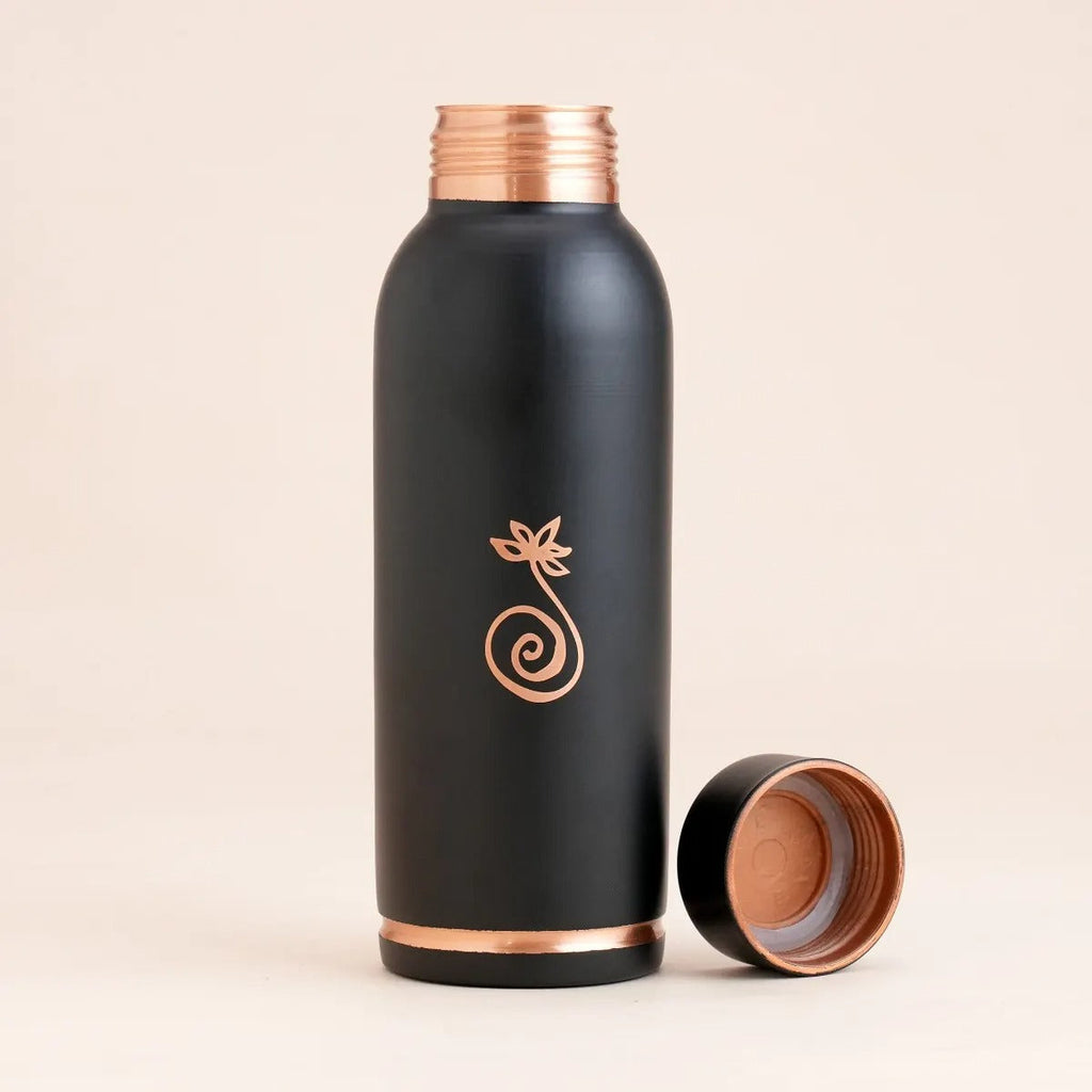 Isha Life Compact Copper Water Bottle (Coated) – 700 ml