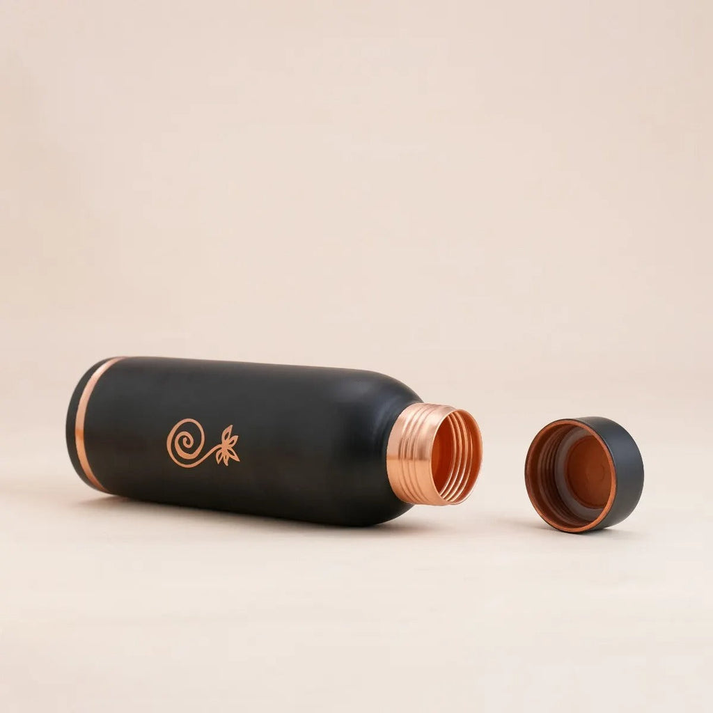 Isha Life Compact Copper Water Bottle (Coated) – 700 ml
