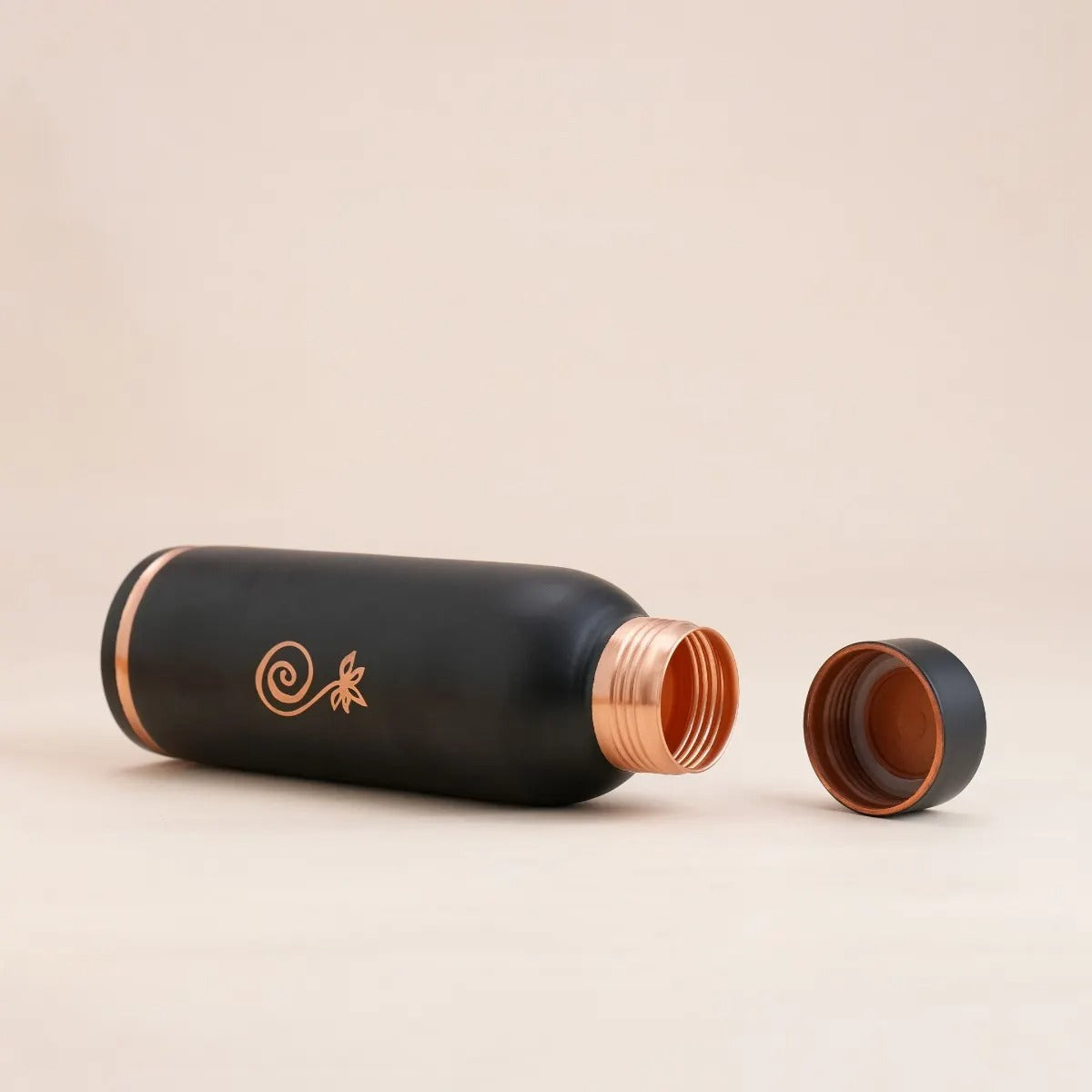 Isha Life Compact Copper Water Bottle (Coated) – 700 ml