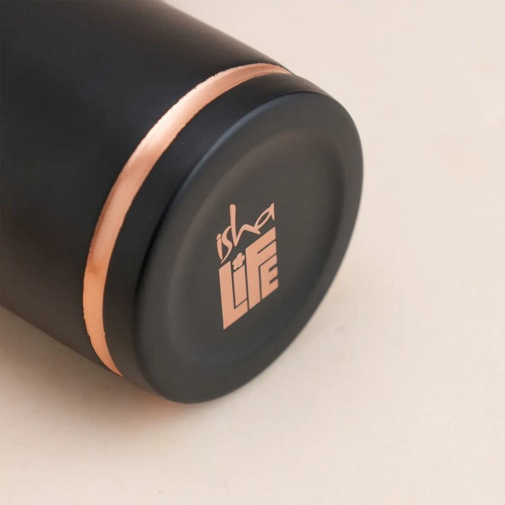 Isha Life Compact Copper Water Bottle (Coated) – 700 ml
