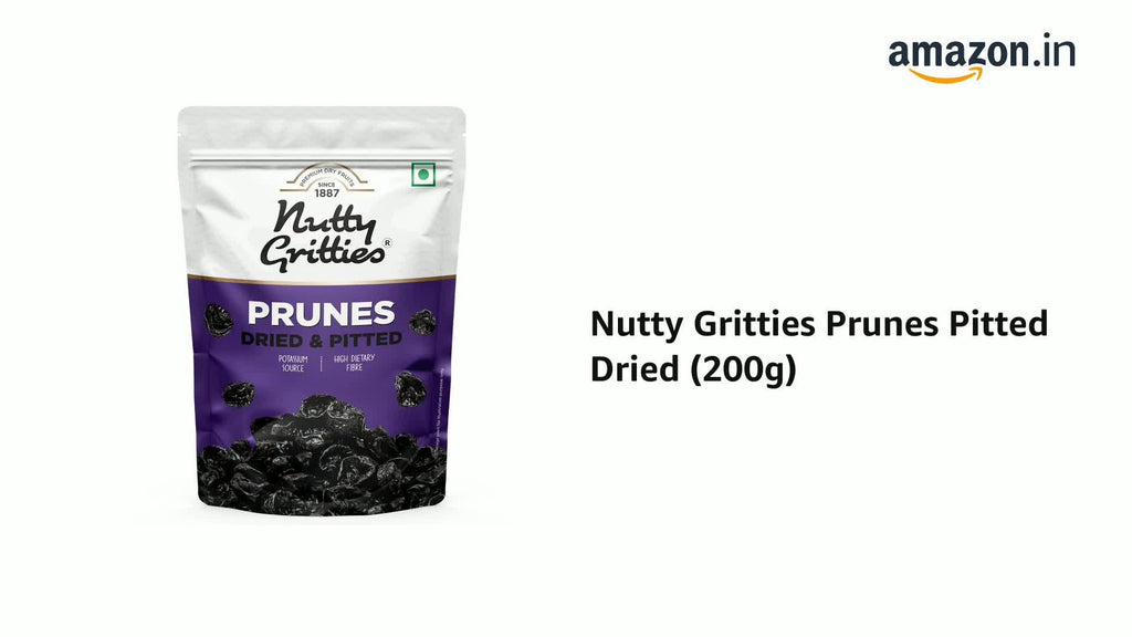 Nutty Gritties California Pitted Prunes Dried Fruit Plums - 200g