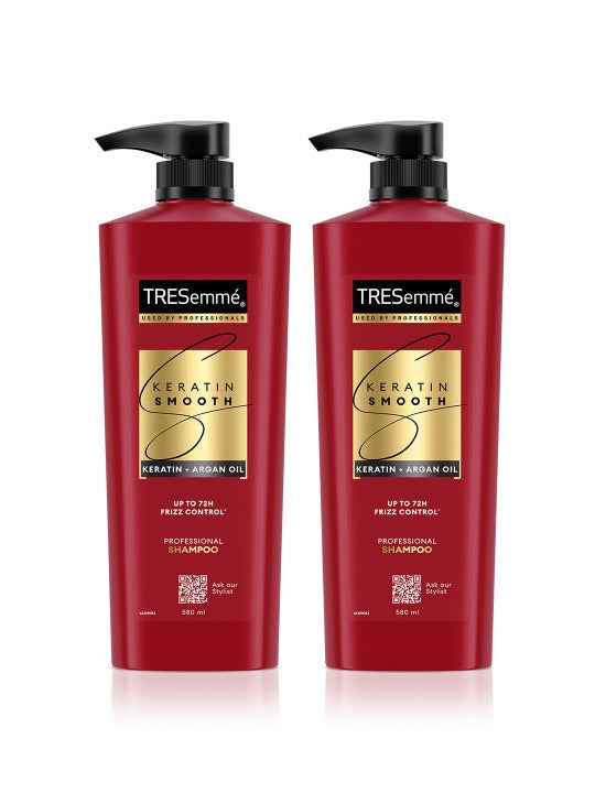 TRESemme Keratin Smooth Shampoo - 580 ml (Pack of 2)