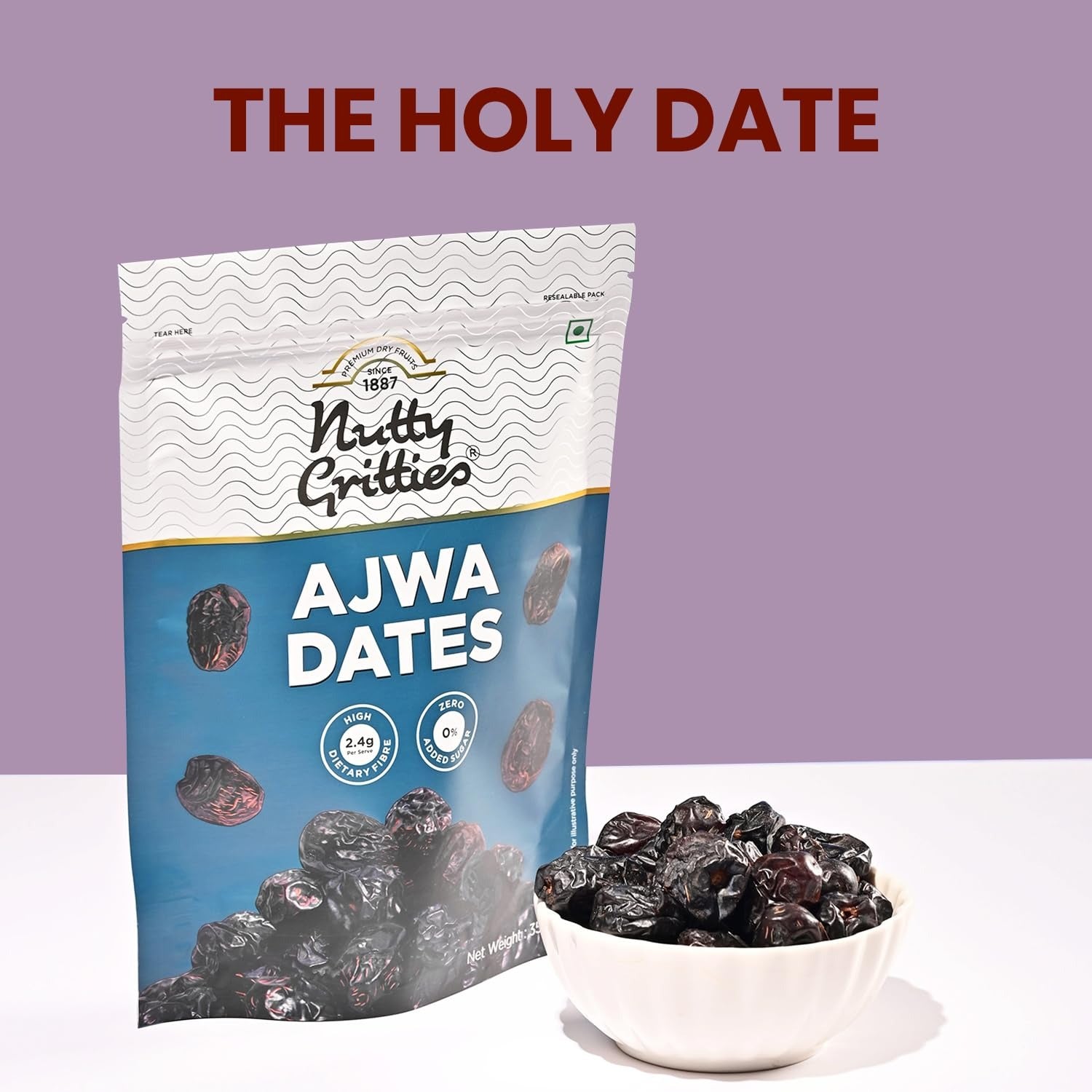 Nutty Gritties Premium Ajwa Dates - 350g