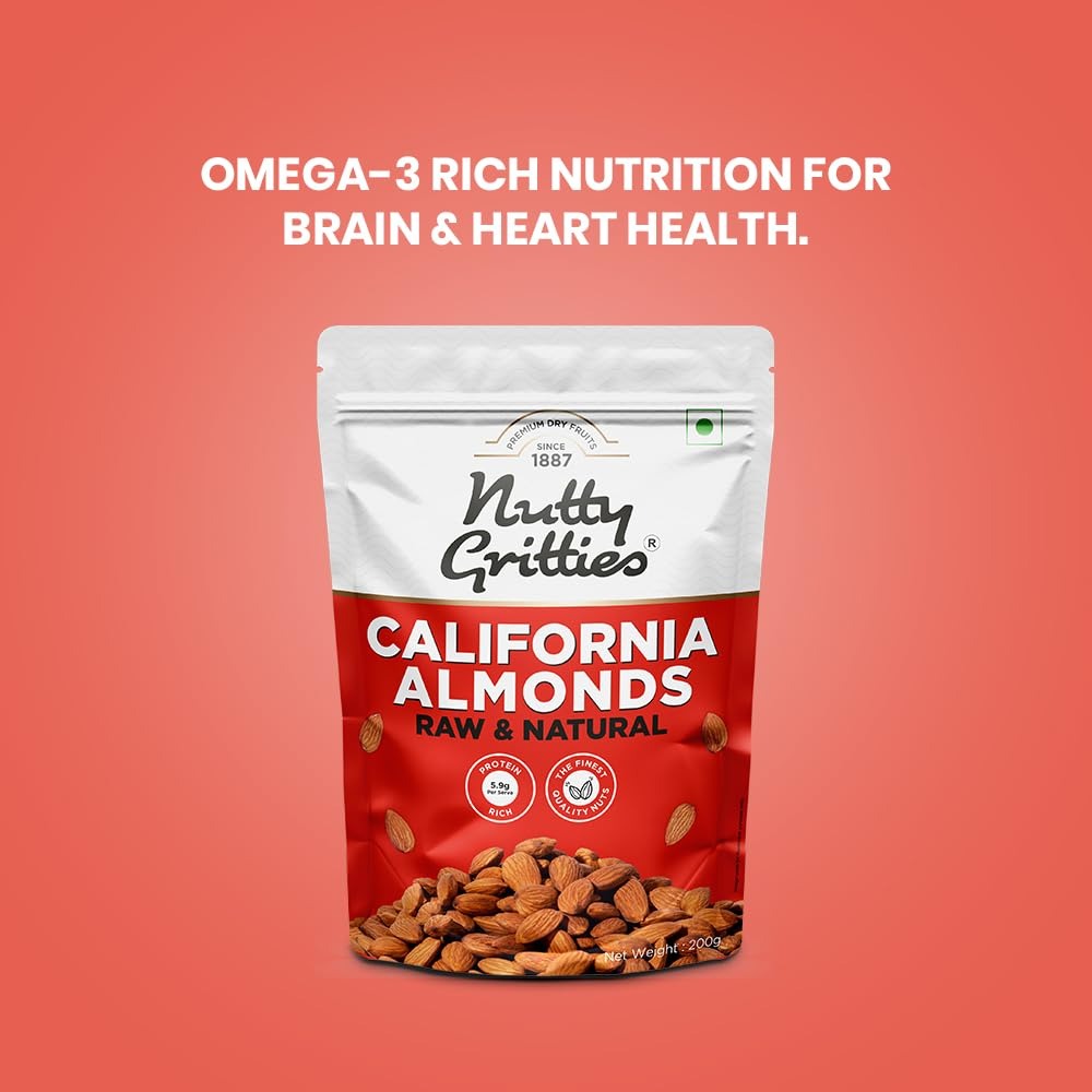 Nutty Gritties Premium California Almonds Badam - 1 Kg