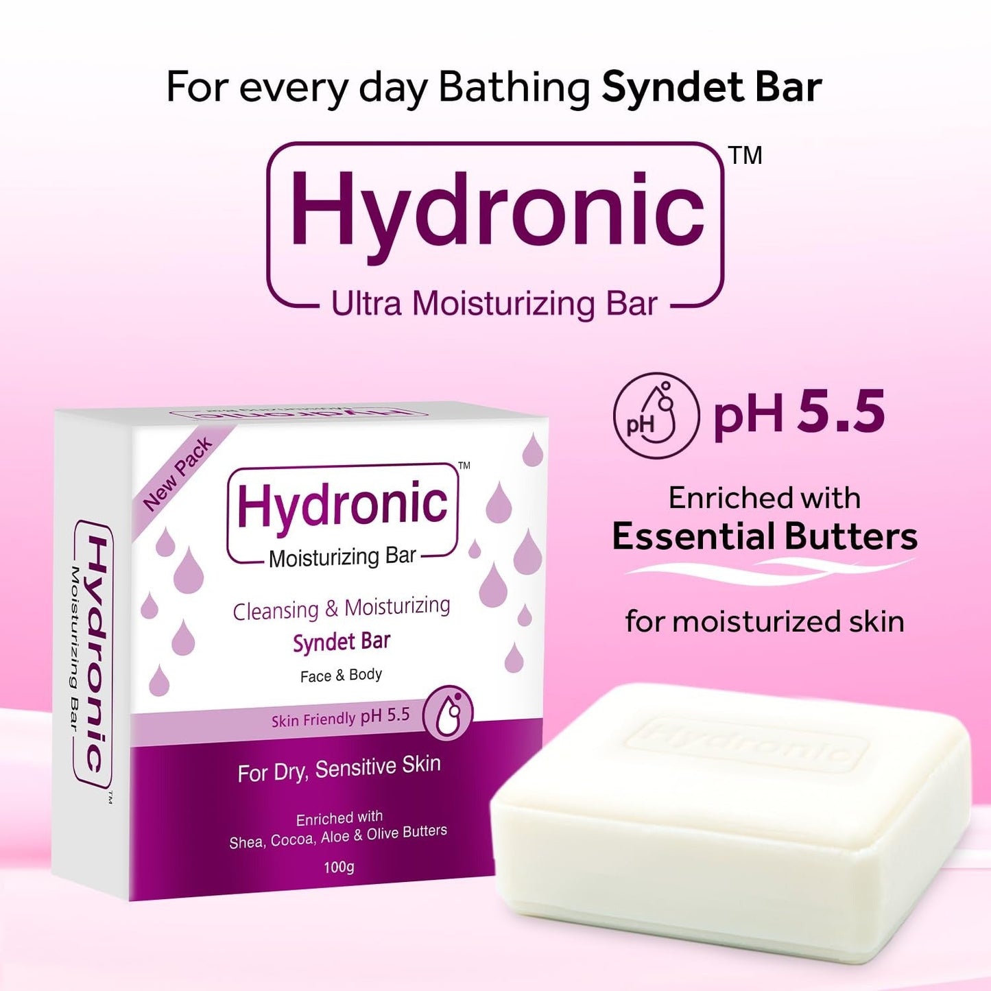 Regaliz Hydronic Ultra Moisturising Bar - 100 gms  (Pack of 3)