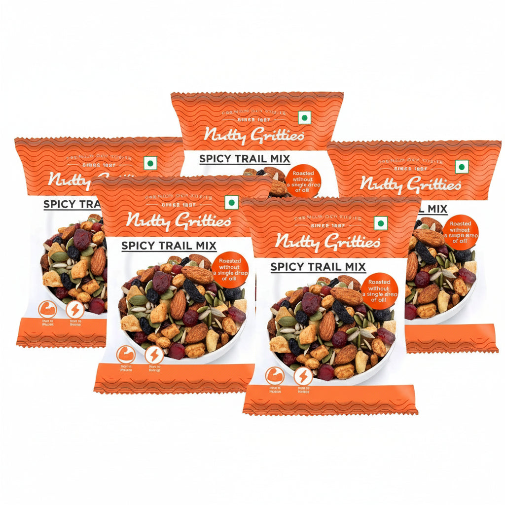 Nutty Gritties Spicy Trail Mix - Pack of 10(24g Each Pack)
