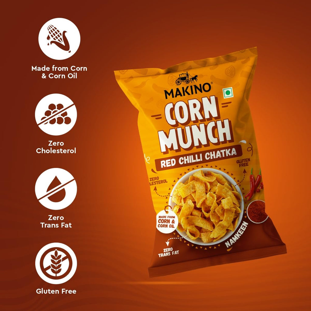 Makino Corn Chips & Nachos Combo - Pack of 4