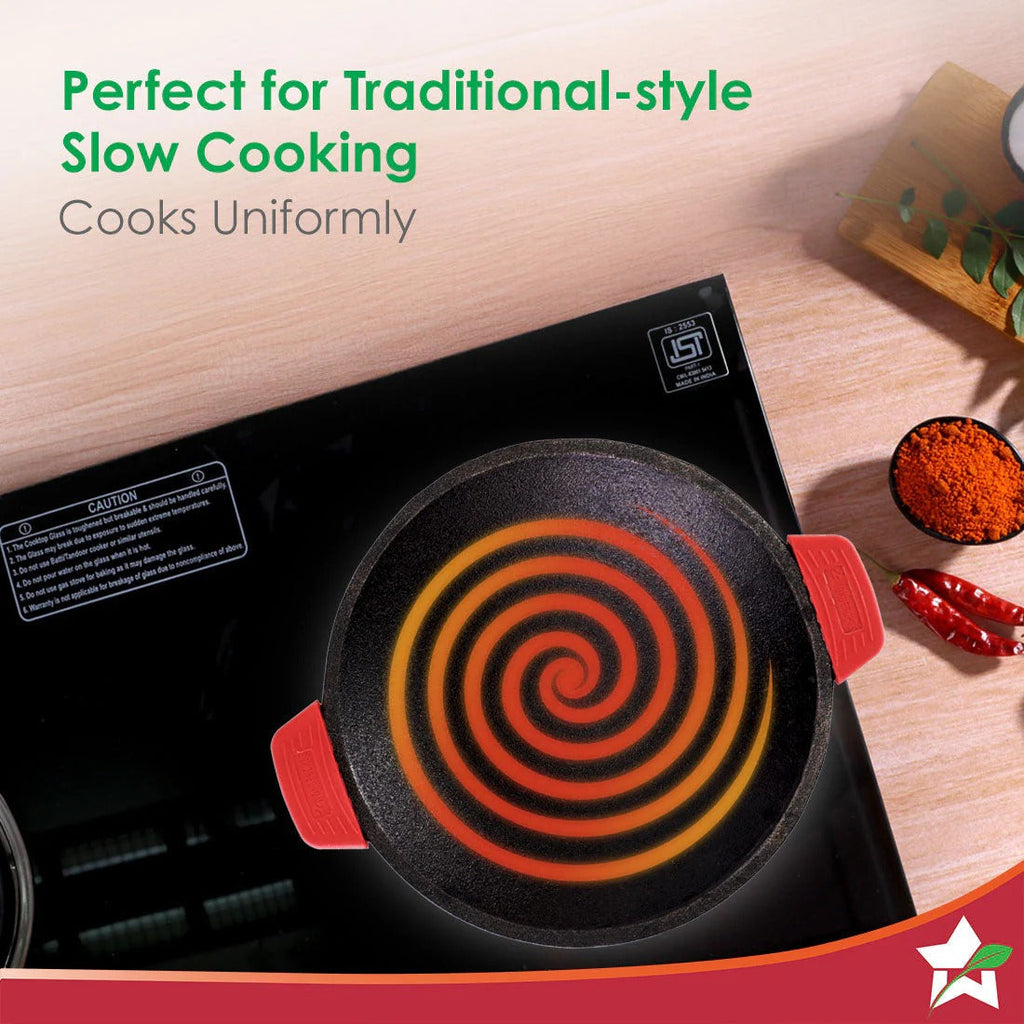Wonderchef Forza Cast Iron Appachetty 20cm Naturally Non-Stick