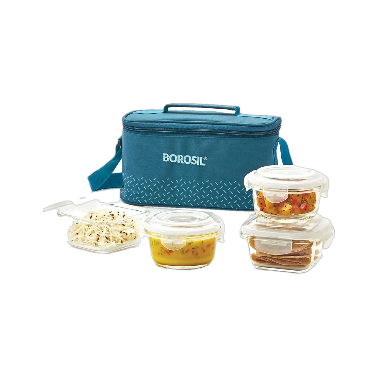 Borosil Alora Lunch Bag Set of 4