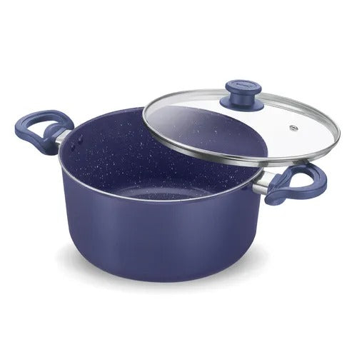 Prestige CeraGlide Ceramic Non-Stick Aluminium Casserole 20cm 2.8L with Glass Lid