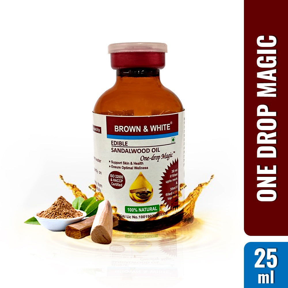Brown & White Herbal Sandalwood Oil - 25 ml