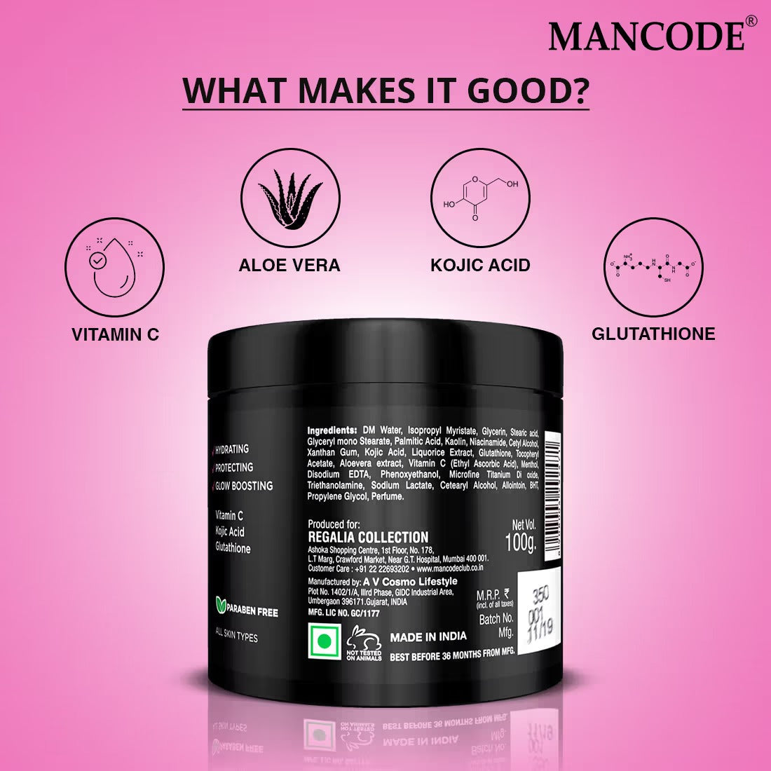 Mancode Whitening Cream For Men - 25 gms