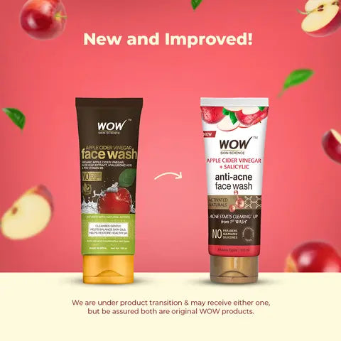 Wow Skin Science Apple Cider Vinegar Foaming Face Wash