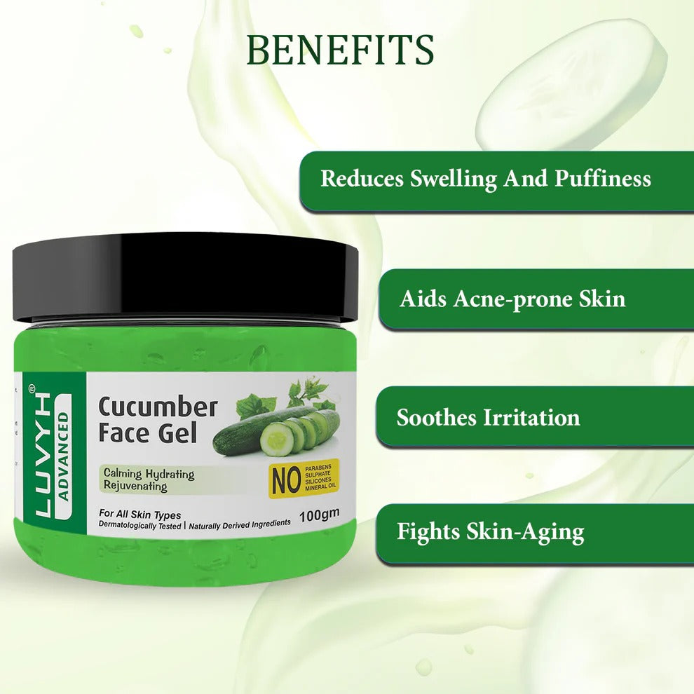 LuvYH Cucumber Face Gel - 100g