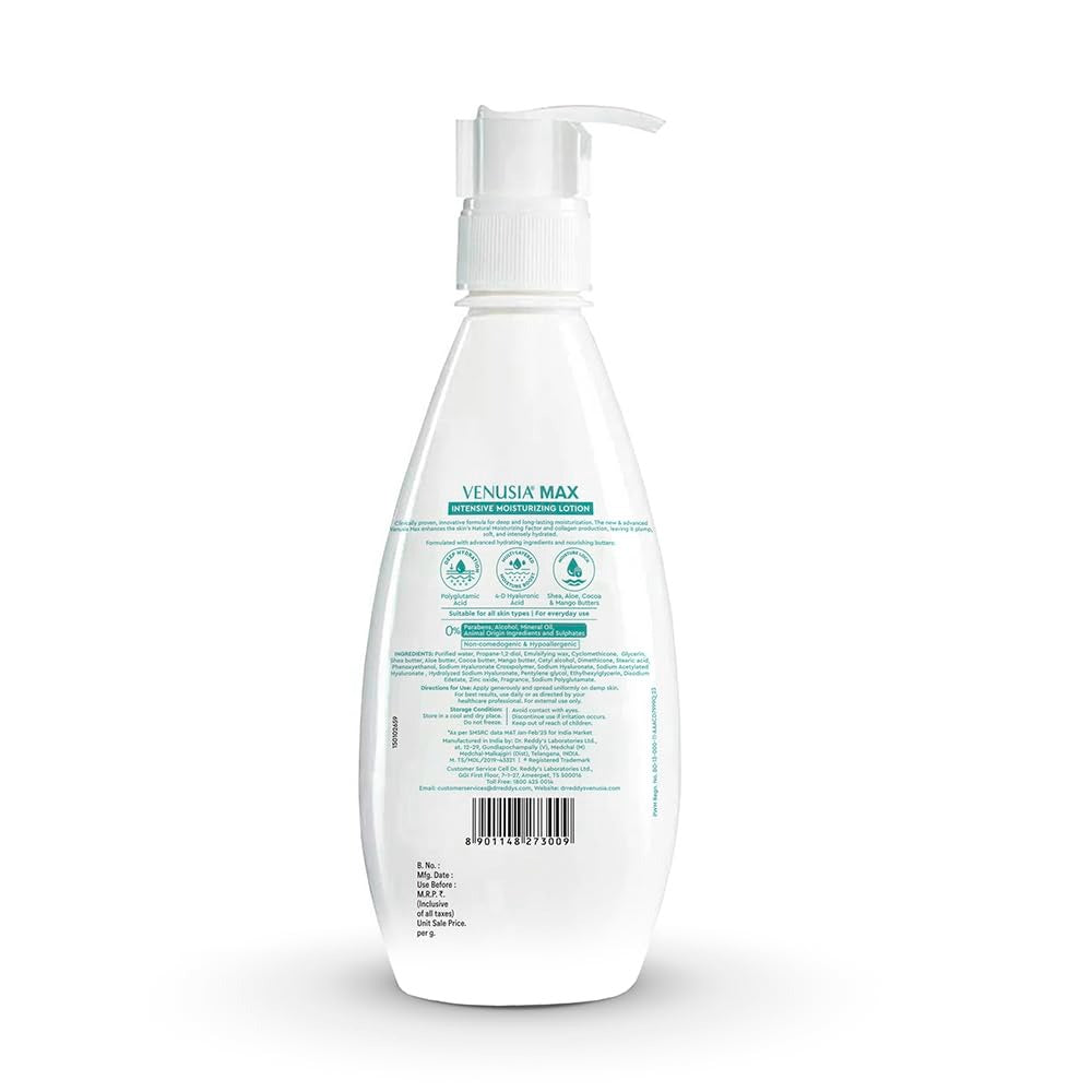Dr. Reddy Venusia Max Intensive Moisturizing Lotion - 300 gms