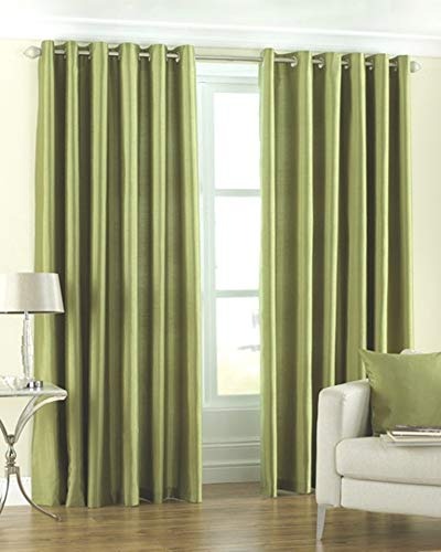 Homefab India Royal Silky Polyester Grommet Door Curtain 7 feet