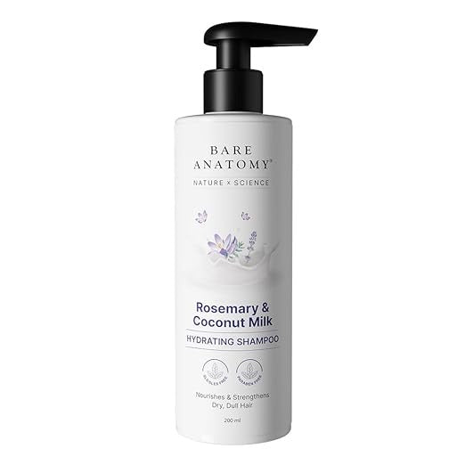 Bare Anatomy Nature x Science Rosemary & Coconut Milk Hydrating Shampoo - 200 ml