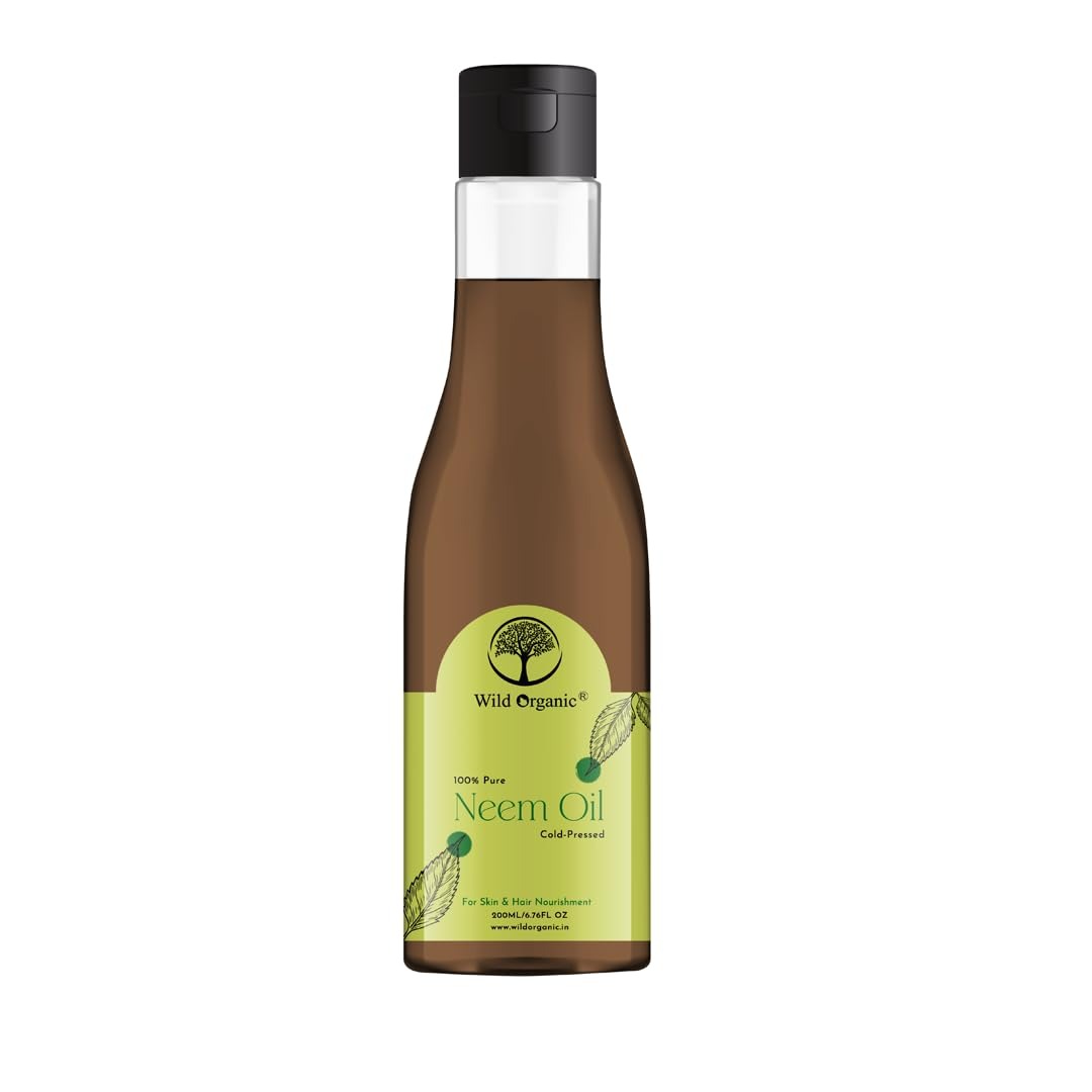 Wild Organic 100% Pure Neem Oil - 200 ml
