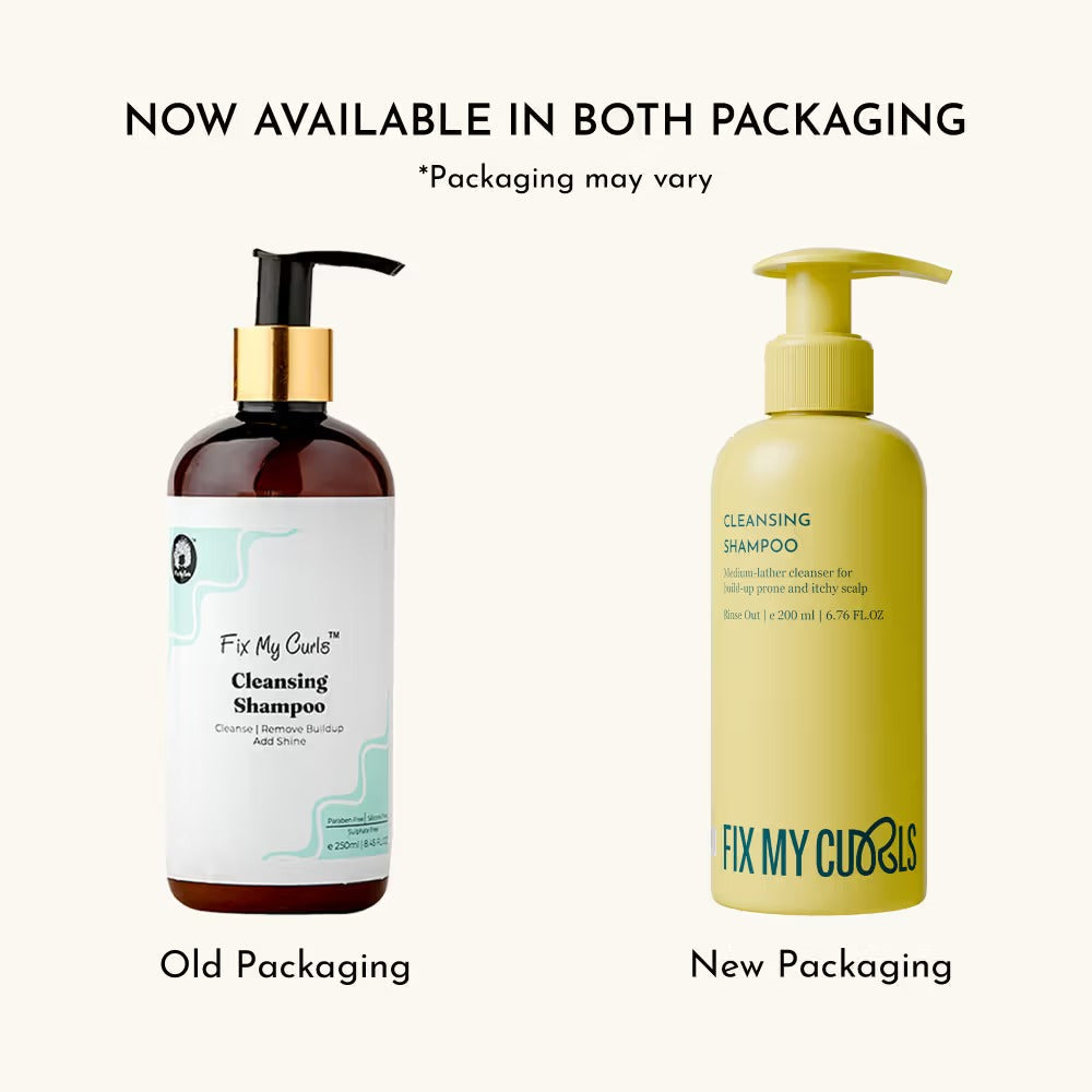 Fix My Curls Cleansing Shampoo for Curly Hair & Wavy Hair - 200 ml