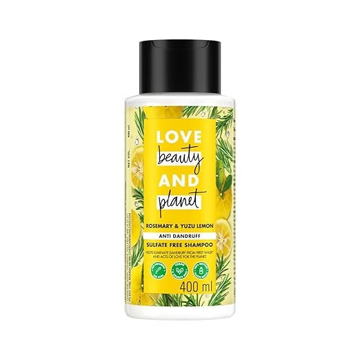 Love Beauty And Planet Rosemary & Yuzu Lemon Sulfate Free Anti Dandruff Shampoo