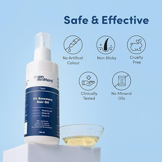 Man Matters Hair Oil With Rosemary - 100 ml