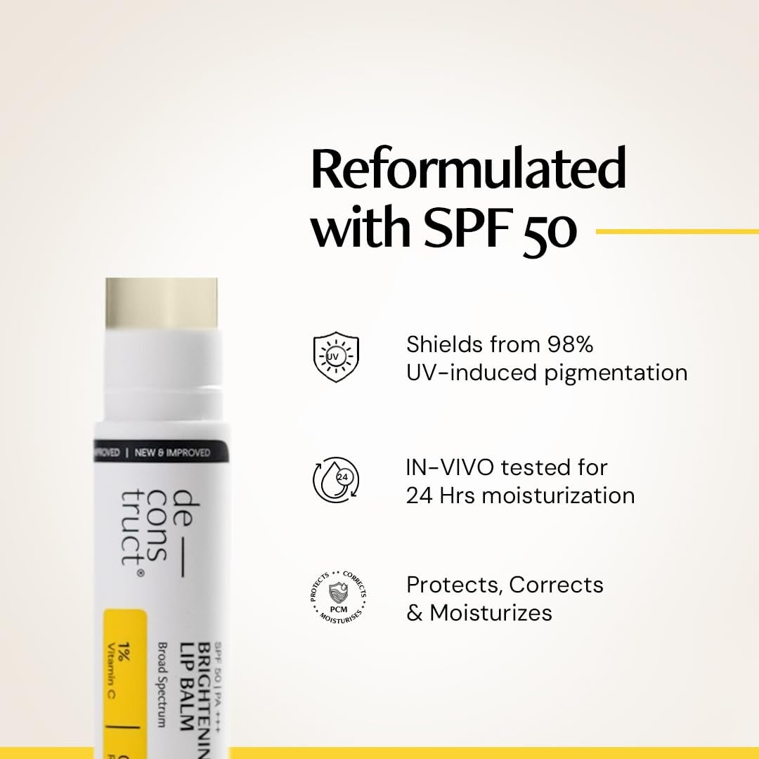 Deconstruct Brightening Lip Balm with SPF 50 PA +++  - 4 gms