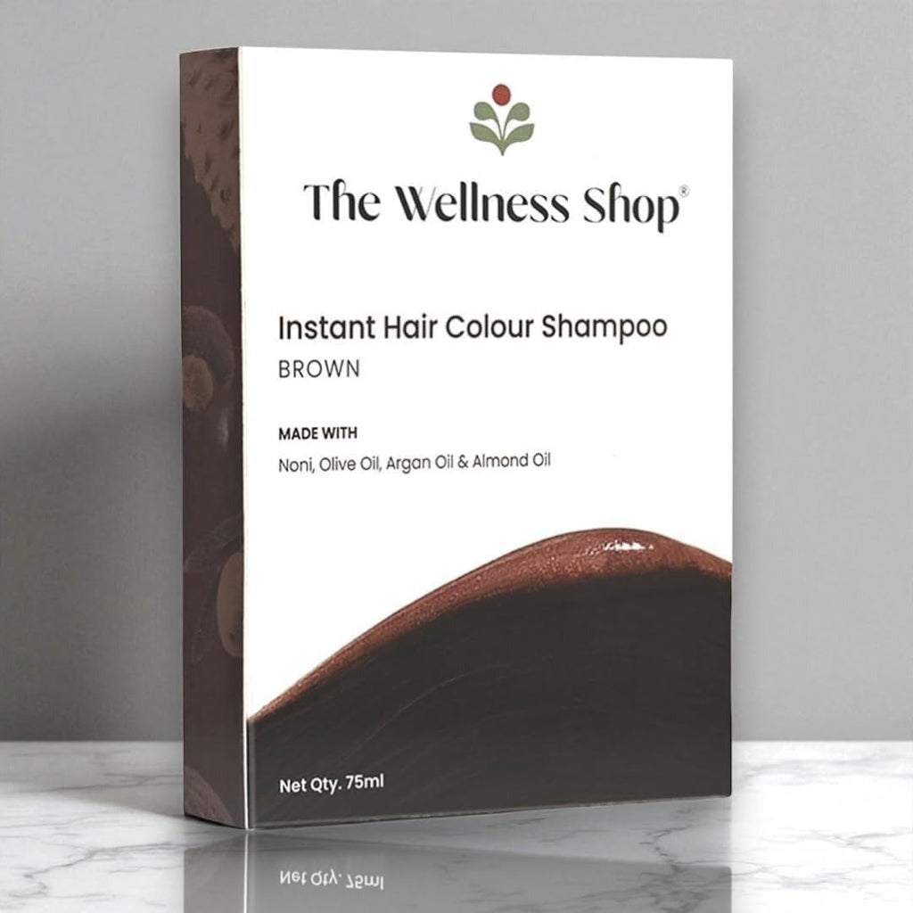 The Wellness Shop Instant Brown Hair Color Shampoo - 75 ml