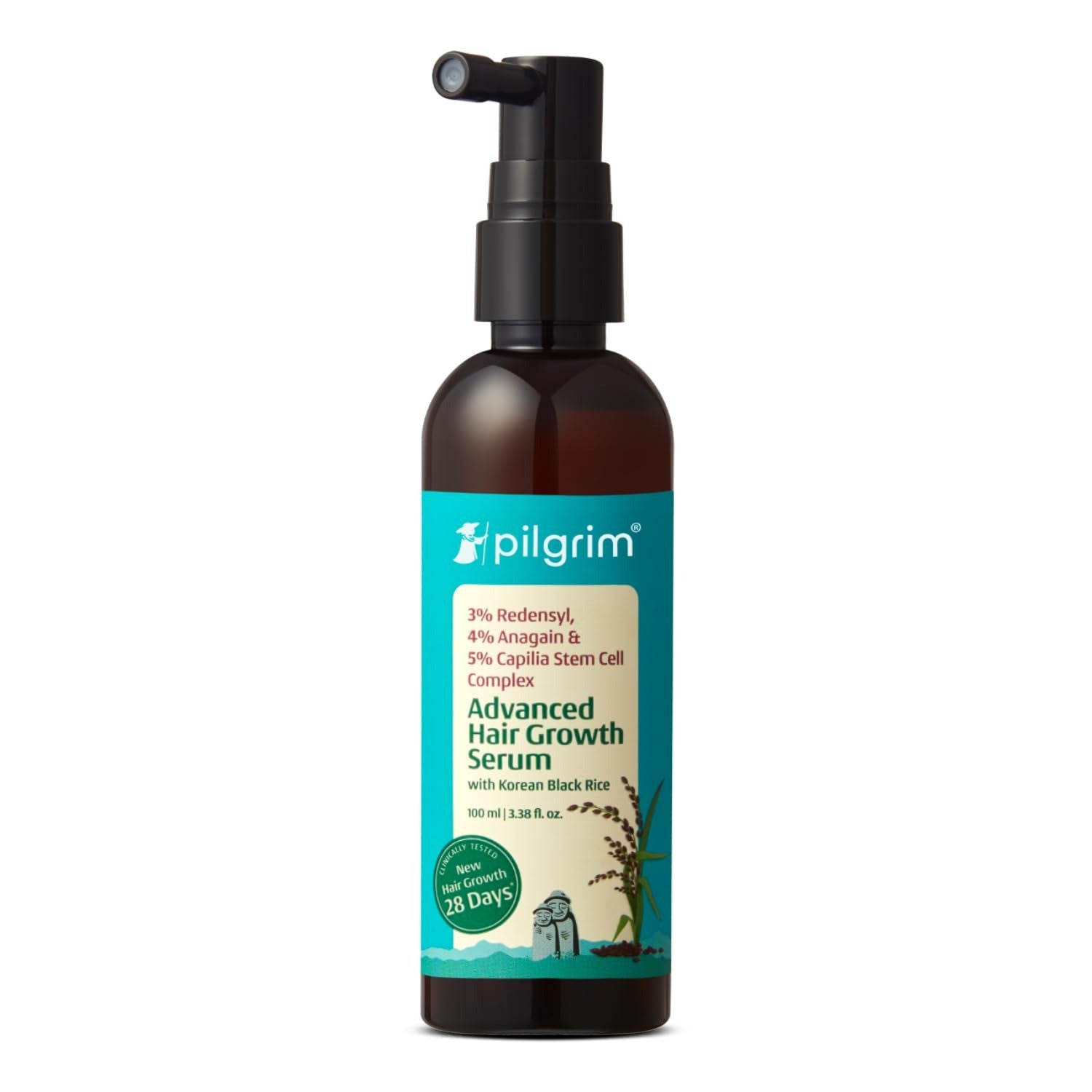 Pilgrim 3% Redensyl 4% Anagain & 5% Capilia Stem Cell Complex Advanced Hair Growth Serum