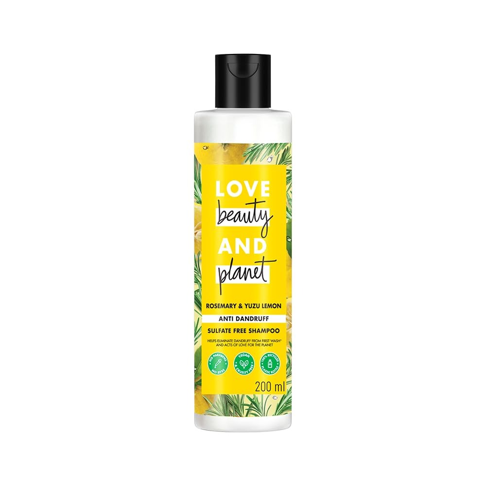 Love Beauty And Planet Rosemary & Yuzu Lemon Sulfate Free Anti Dandruff Shampoo