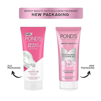 Ponds Bright Beauty Spotless Glow Facewash with Vitamin B3 - 150 gms