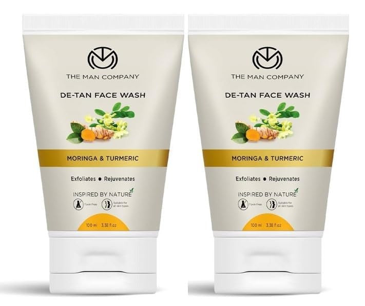 The Man Company De-Tan Face Wash Moringa & Turmeric - 100 ml