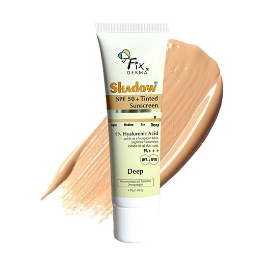 Fixderma Shadow Tinted Sunscreen Deep SPF 50 PA+++ - 30 gms