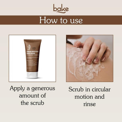 Bake 2% Kojic Acid Coffee Smoothie Body Scrub For Pigmentation & Strawberry Skin - 150 gms